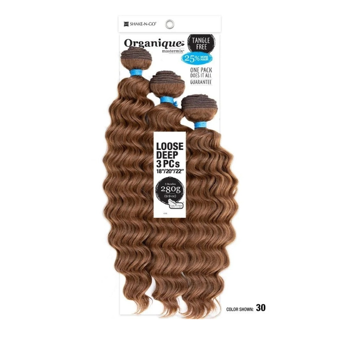 Lot de 3 shampooings Organique Mastermix Loose Deep