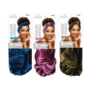 Velvet Sparkle Wide Silky Headwrap Scarf [Assorted Color] #3700