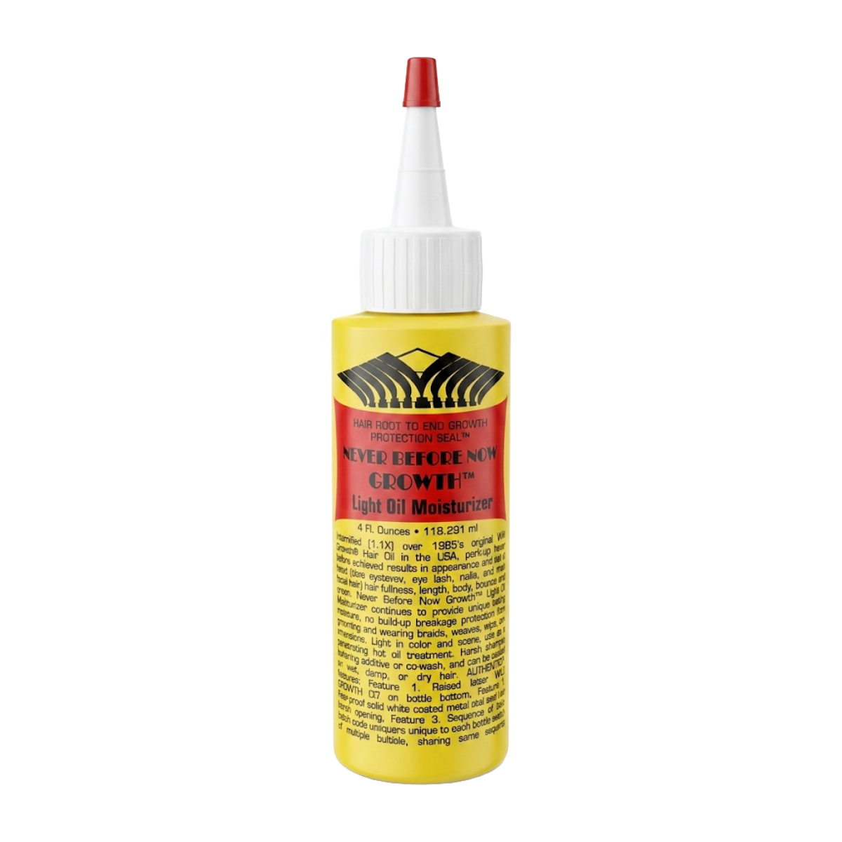 WILD GROWTH Never Before Now Huile Légère Hydratante 4oz
