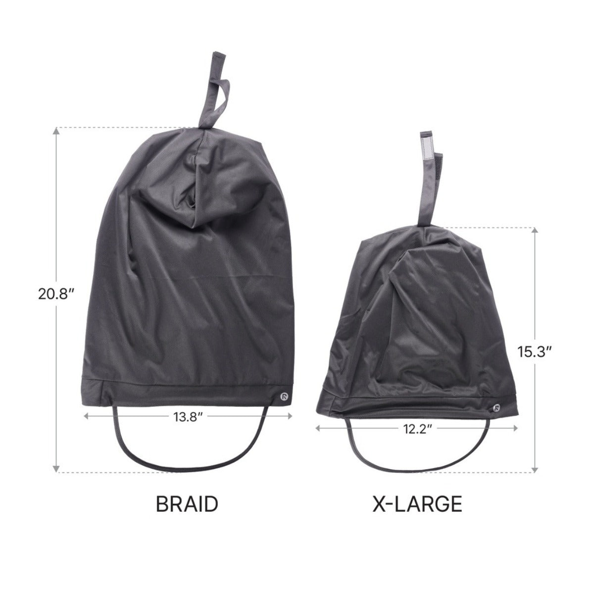 Waterproof Satin Lined Rain Cap [X Large] [Black] #HQ501