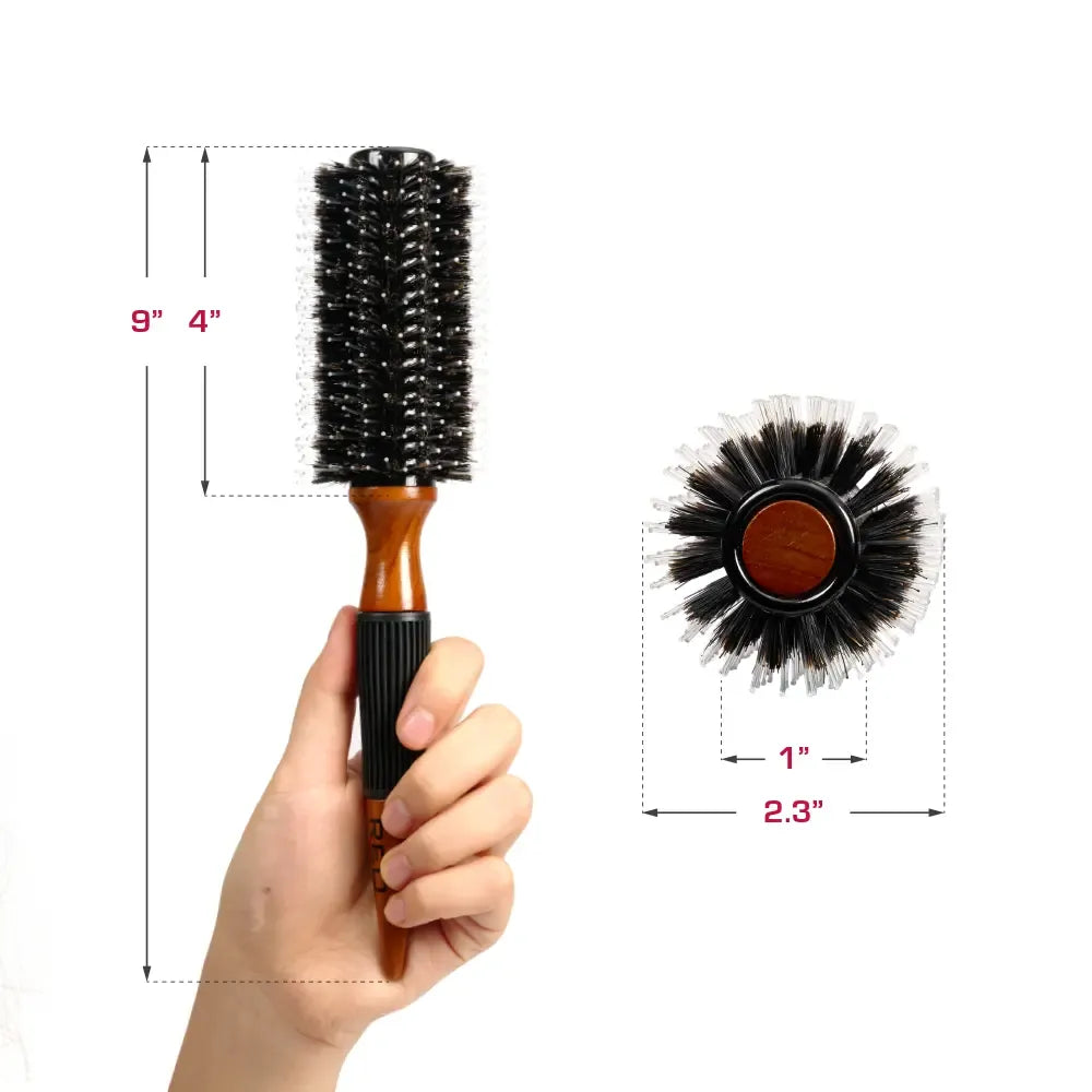 Wooden Round Blowout Brush #HH218