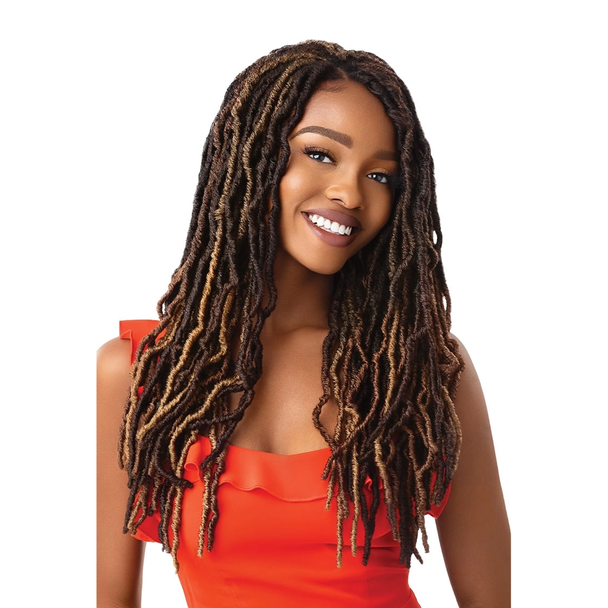 X-Pression Twisted Up Crochet Braid Mango Locs 18" 3x