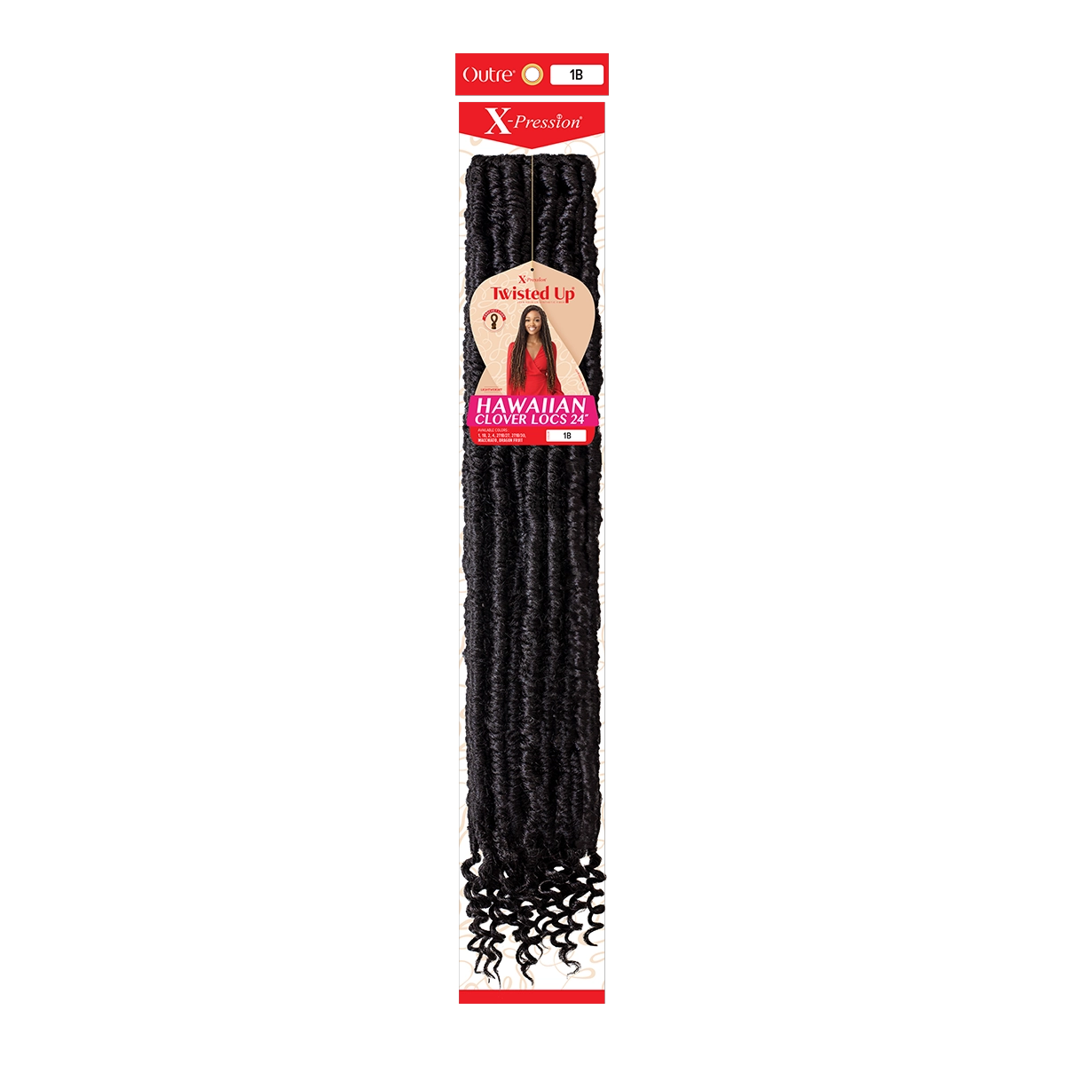 X-Pression Twisted Up Hawaiian Clover Locs 24"