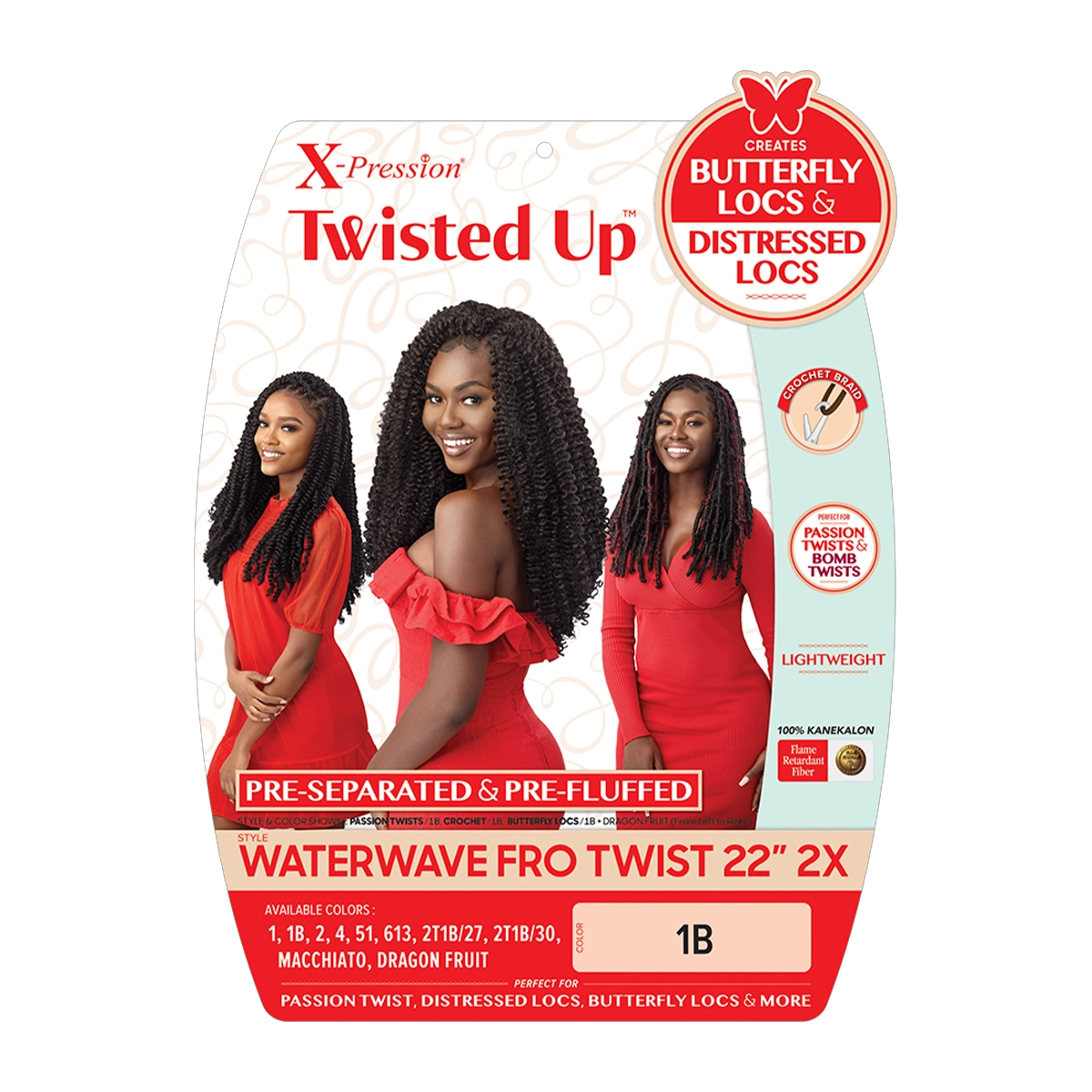 X-Pression Twisted Up Waterwave Fro Twist 22" 2x