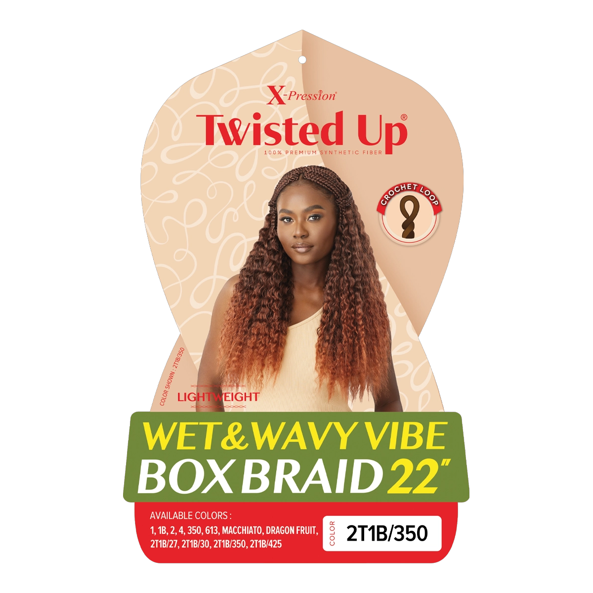 Tresse Box X-Pression Twisted Up Wet &amp; Wavy Vibe 22"