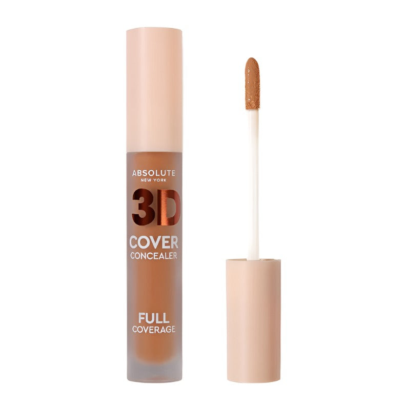 Absolute New York 3D Cover full coverage concealer with applicator wand in medium shade