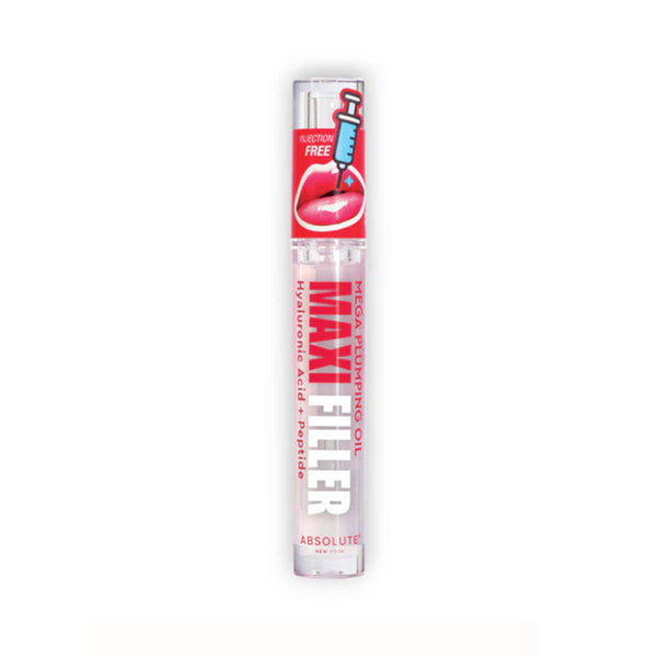 Absolute New York clear lip plumping oil gloss with hyaluronic acid and peptide for fuller lips