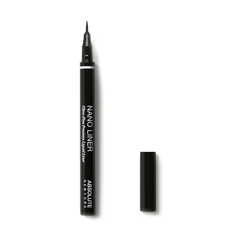 ABSOLUTE NEW YORK waterproof nano eyeliner black liquid pen with fine felt tip and removable cap