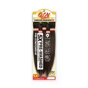 Royal Imex pre-stretched braiding hair vinegar washed 5X in dark brown 24 inch length