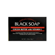 OKAY free gift african black soap with cocoa butter boxed bar packaging for face hands and body