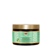 AFRICAN PRIDE strengthening leave-in conditioner jar with peppermint rosemary sage on green label