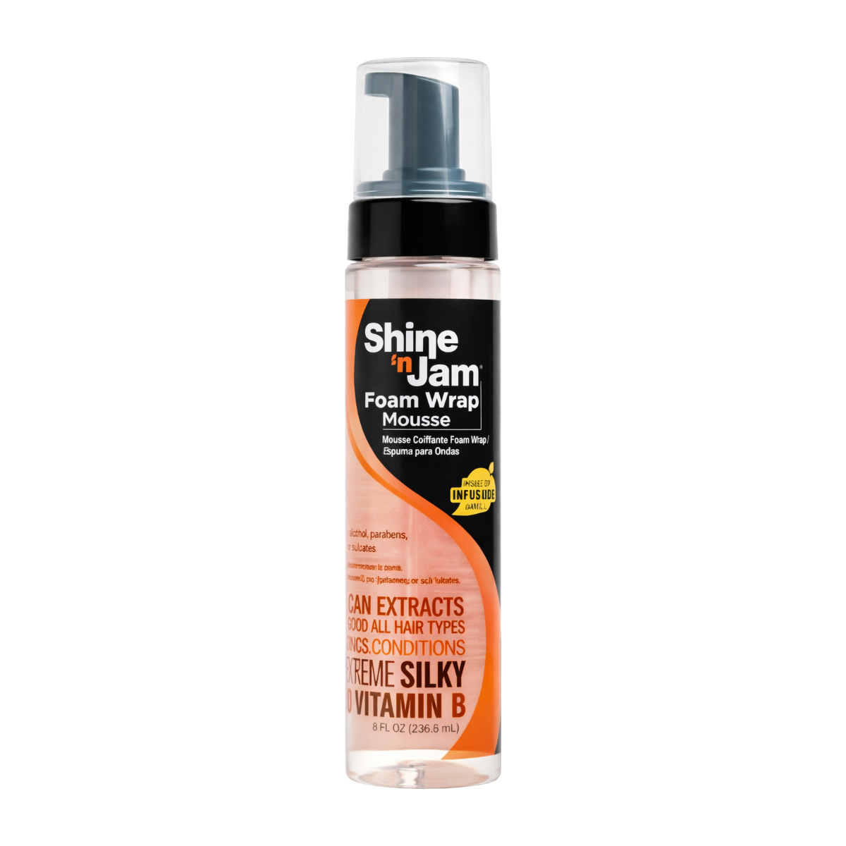 Mousse Ampro Shine 'N Jam Foam Wrap [Maintien Suprême] 8oz