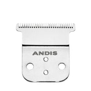 Andis Slimline Pro replacement blade stainless steel close up showing ANDIS logo for trimmers