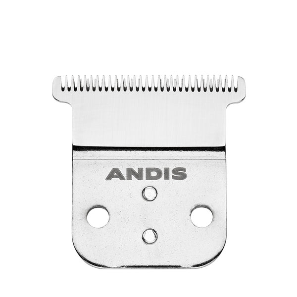 Andis Slimline Pro replacement blade stainless steel close up showing ANDIS logo for trimmers