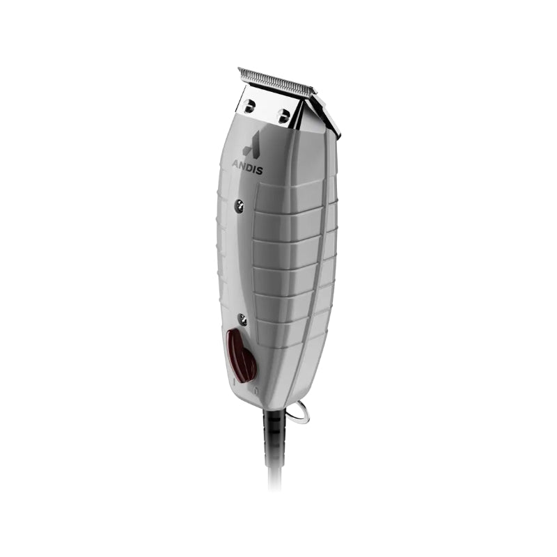 Andis T-Outliner trimmer with precision T-blade and ergonomic gray body for detailed grooming