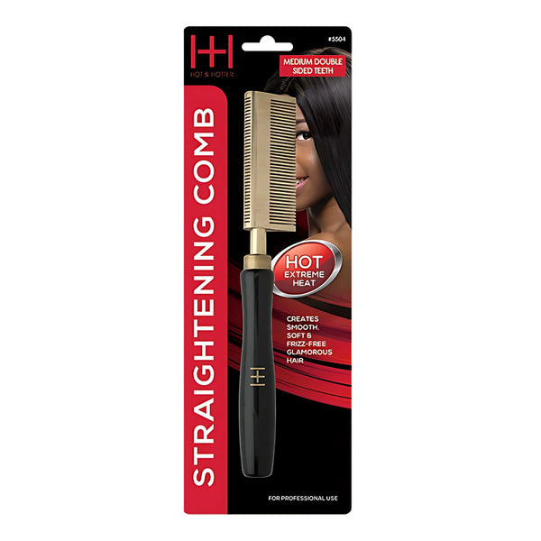 Peigne chauffant électrique Hot &amp; Hotter #05532 [Dents doubles moyennes]