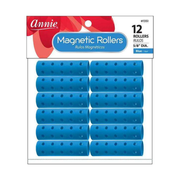 Rouleaux magnétiques #01351, diamètre 5/8", 12 pièces [bleu]