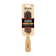 Annie hard daily paddle brush with boar and nylon bristle hair brush on wooden handle for styling