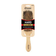 ANNIE boar and nylon hard wave brush paddle with wooden handle and reinforced bristles for styling