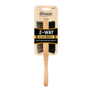 Annie two way wave brush with natural boar bristle and wooden handle for styling hair