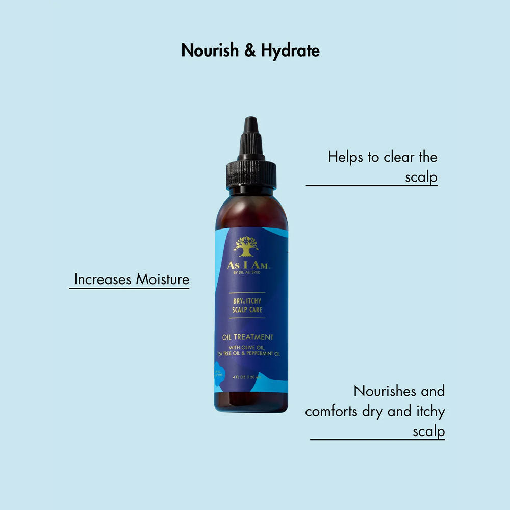 Huile de soin pour cuir chevelu sec et qui démange