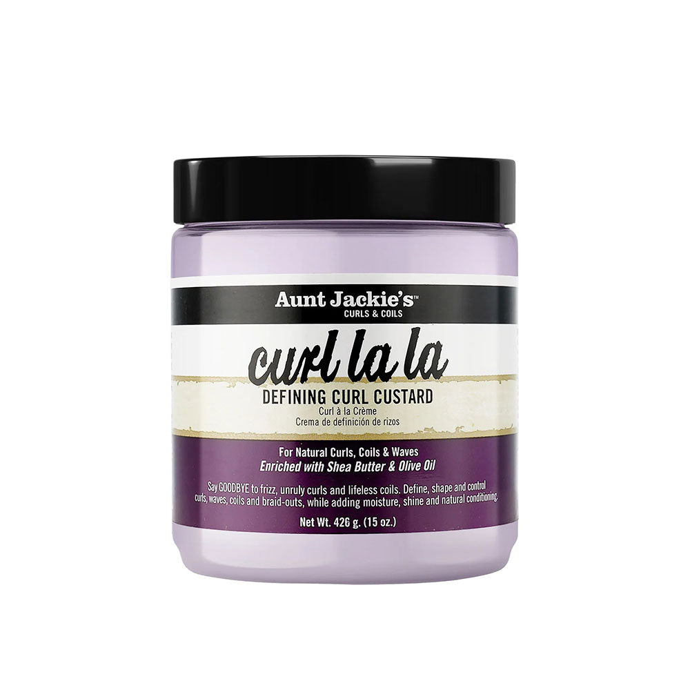 Aunt Jackies curl la la jar of curl defining custard for natural hair with shea butter and olive oil