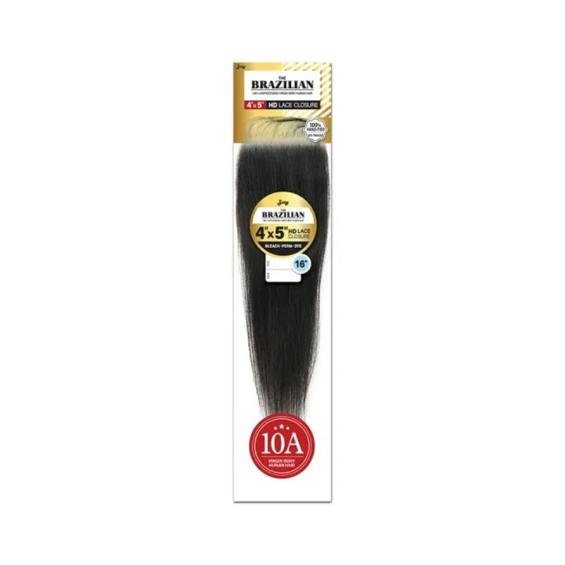 ROYAL IMEX straight black hair closure packaging Brazilian HD lace closure 4x5 16 inch 10A grade