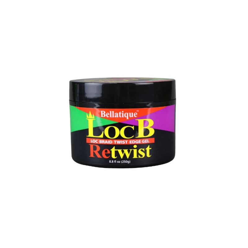 Bellatique LocB Retwist jar loc retwist gel maximum hold for locs braids and edge styling