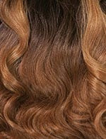 SENSATIONNEL Butta Lace Butta Unit 2 wig in chestnut brown with soft loose waves close up