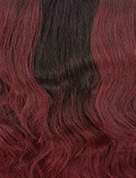 SENSATIONNEL Butta Lace Unit 3 wig deep black to burgundy ombre wavy synthetic hair for stylish looks