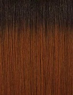 SENSATIONNEL Butta Lace Unit 3 wig straight ombre hair with dark roots fading to warm auburn brown silky texture