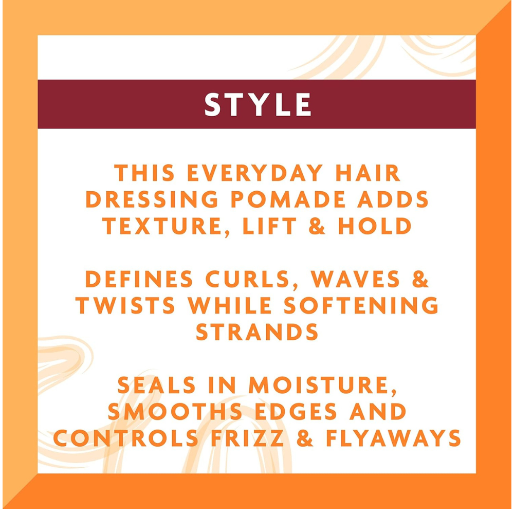 CANTU shea butter hair pomade benefits for styling curls waves and controlling frizz
