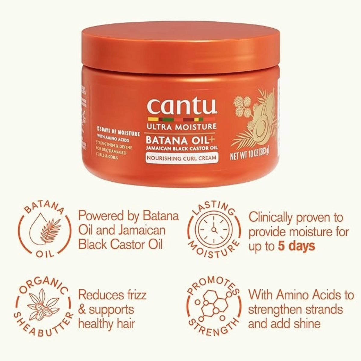 cantu Crème pour boucles à l'huile de batana 10oz