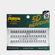 EBIN Cattitude 5D individual lash extensions knot free short flare trays for buildable volume and easy application