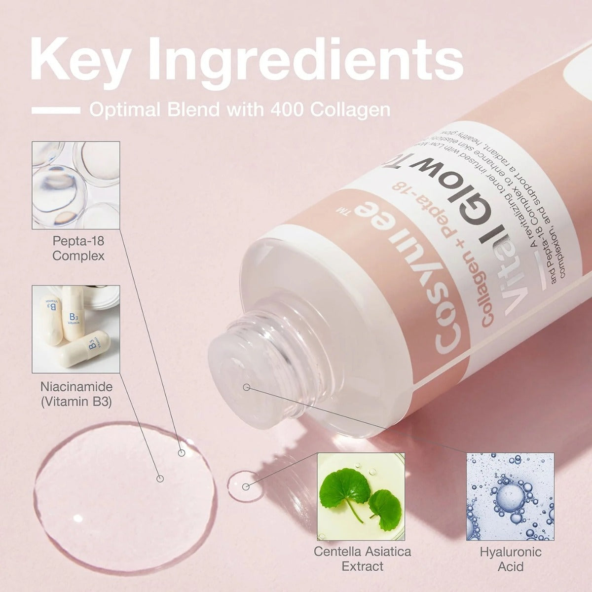 Collagen + Pepta-18 Vital Glow Toner