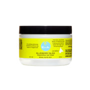 CURLS Blueberry Bliss reparative blueberry hair mask jar with yellow label and black lid 8 oz