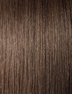 SENSATIONNEL straight 18 inch wig with smooth, natural brown hair texture for a sleek look