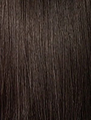 SENSATIONNEL straight 18 inch wig in dark brown with smooth, natural texture hair strands