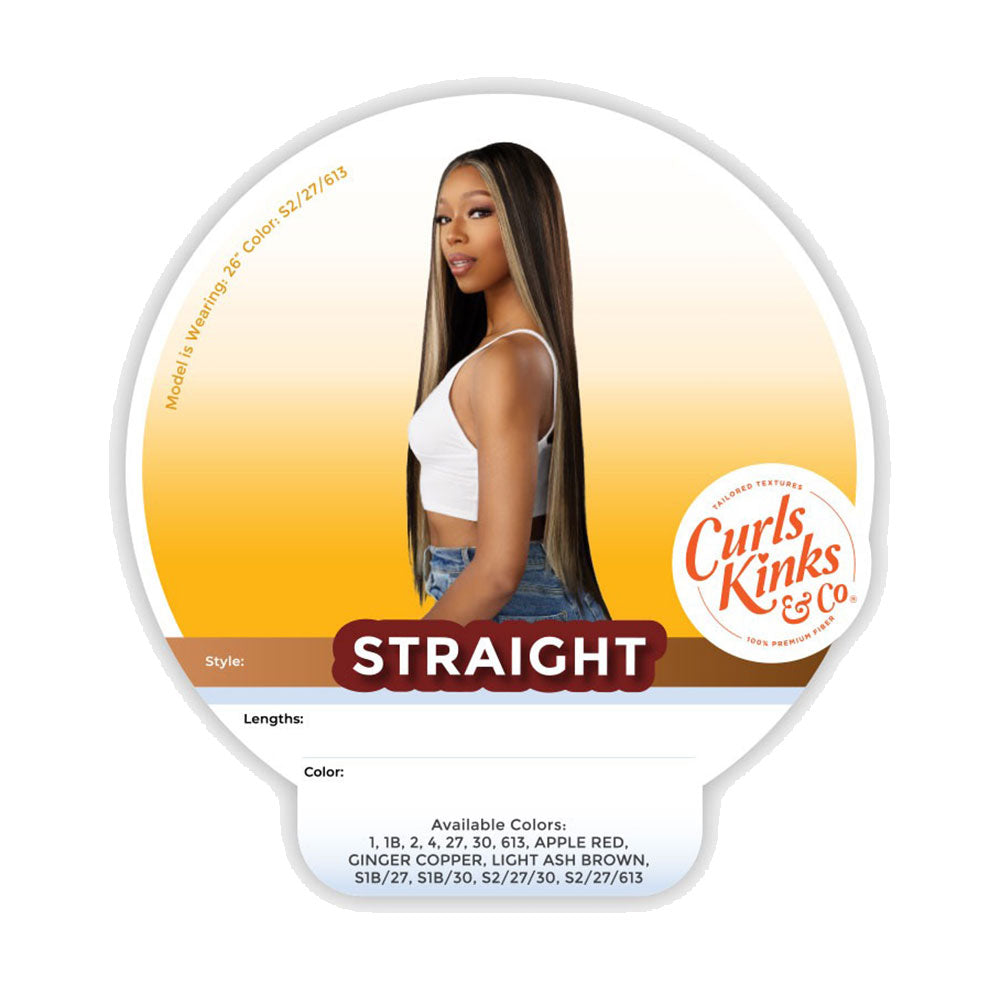 Sensationnel straight 18 inch wig with long sleek hair in a natural mixed color