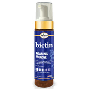 DIFEEL biotin foaming mousse for hair bottle with pump dispenser blue label for volumizing styling