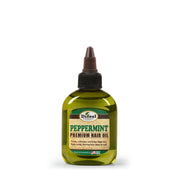 DIFEEL peppermint hair oil for scalp in green squeeze bottle for cooling scalp relief and hair shine