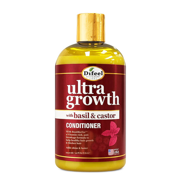 DIFEEL ultra growth conditioner basil and castor nourishing formula for thicker healthier hair