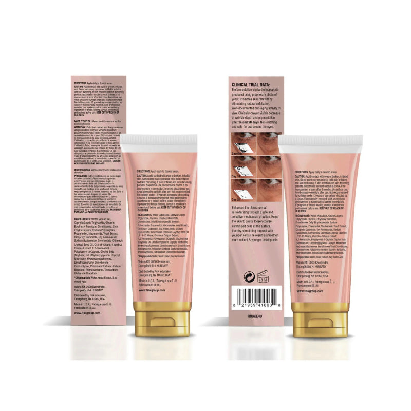 DAGGETT and RAMSDELL knee and elbow fade cream packaging with two pink tubes and boxes showing labels