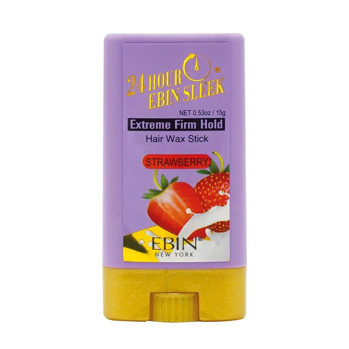 Stick de cire capillaire lisse Ebin 24 heures [Fraise]