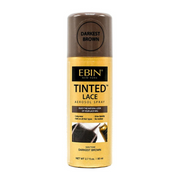 EBIN tinted lace aerosol bottle in darkest brown lace tint spray for wig hairline blending and touch ups