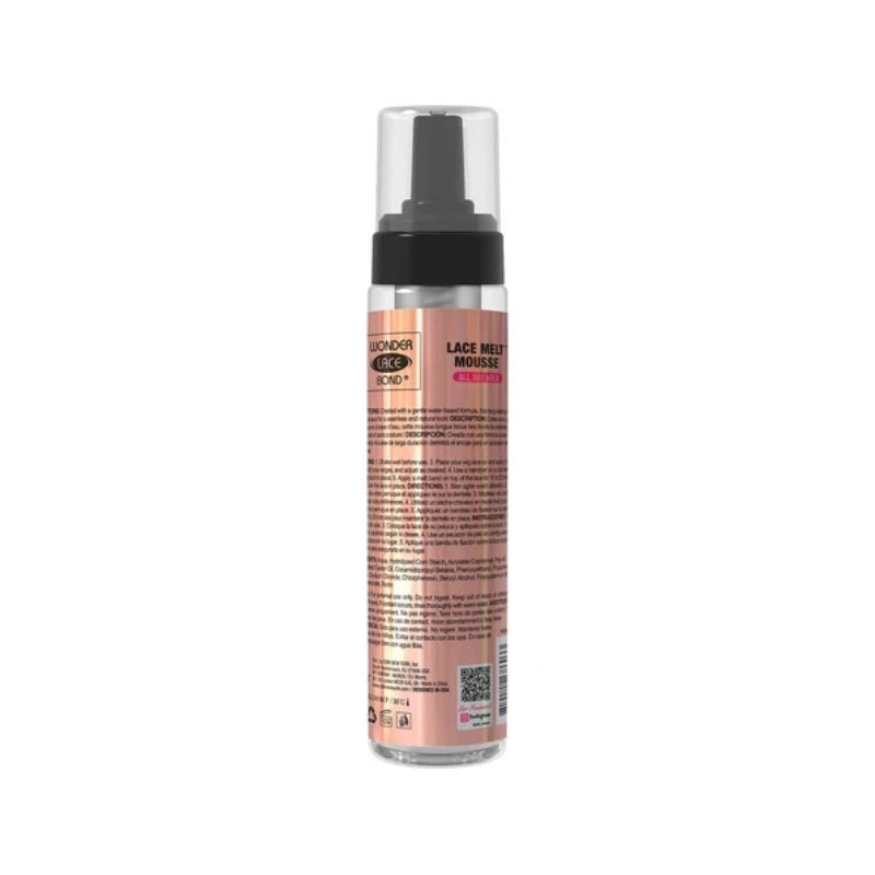 EBIN glueless lace melt mousse foam bottle with pump applicator for securing wigs and lace fronts