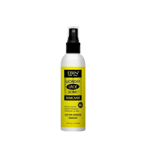EBIN Wonder Lace Bond lace wig adhesive remover spray 4 oz bottle citrus scent gentle glue removal