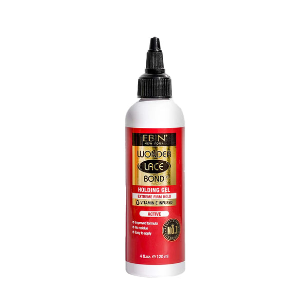 EBIN Wonder Lace Bond 4 oz bottle lace wig holding gel with precision tip for secure extreme hold