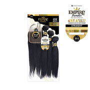 Sensationnel Empire Bundles 4x4 straight hair bundles with 3 straight hair bundles and lace closure