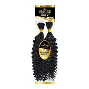 SENSATIONNEL Empire Human Hair Water Wave Bulk 18 inch two black water wave braid bundles for styling